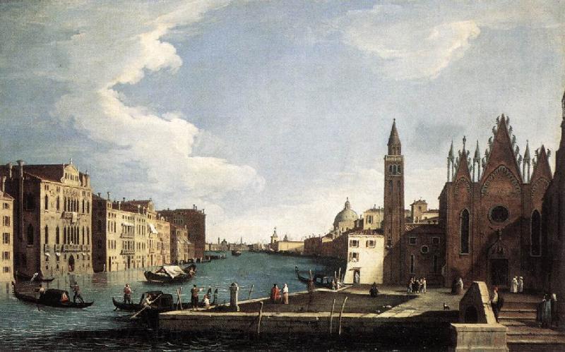 CANAL, Bernardo The Grand Canal with the Church of La Carita ff France oil painting art